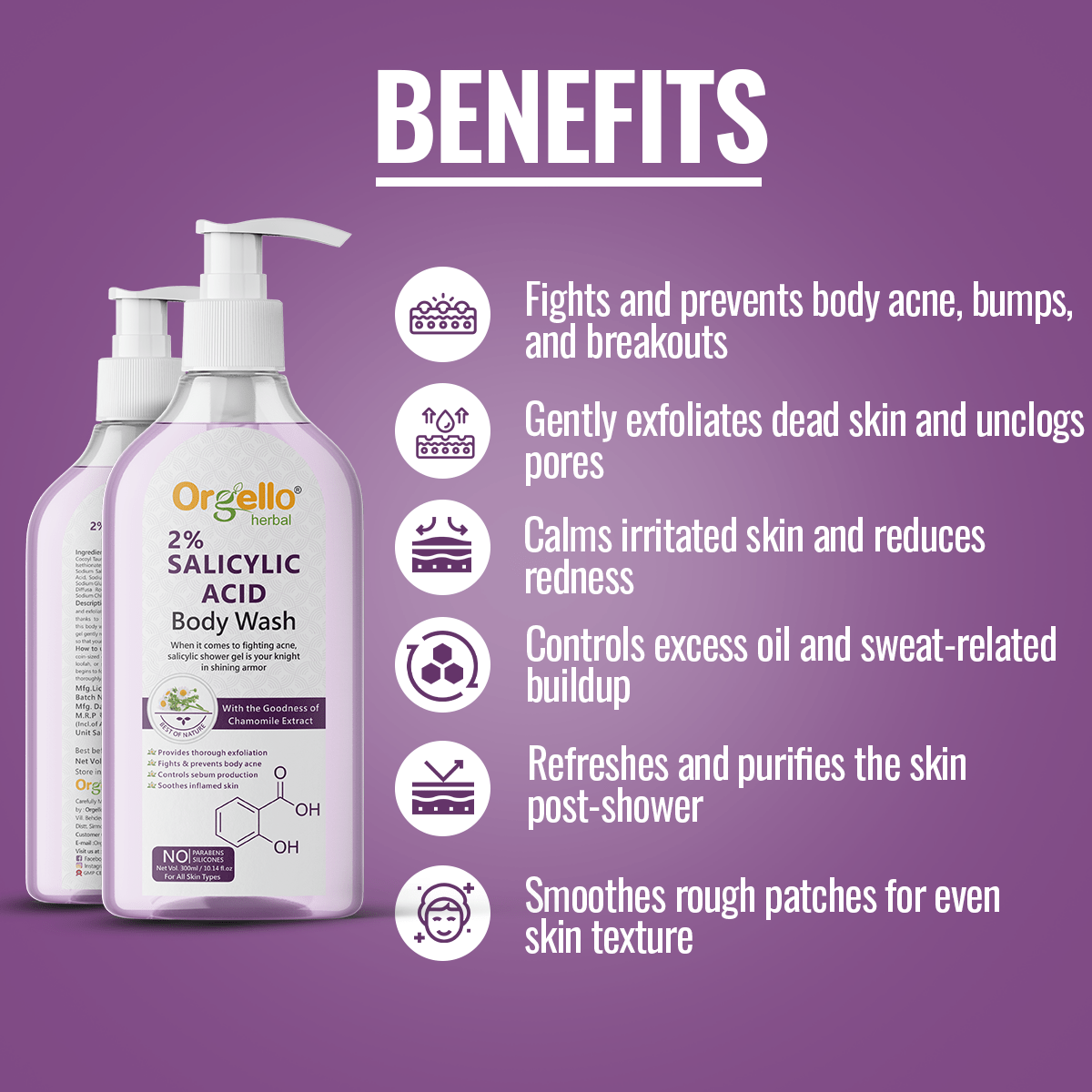 2%Salicylic Acid Body Wash - 300ml - simple