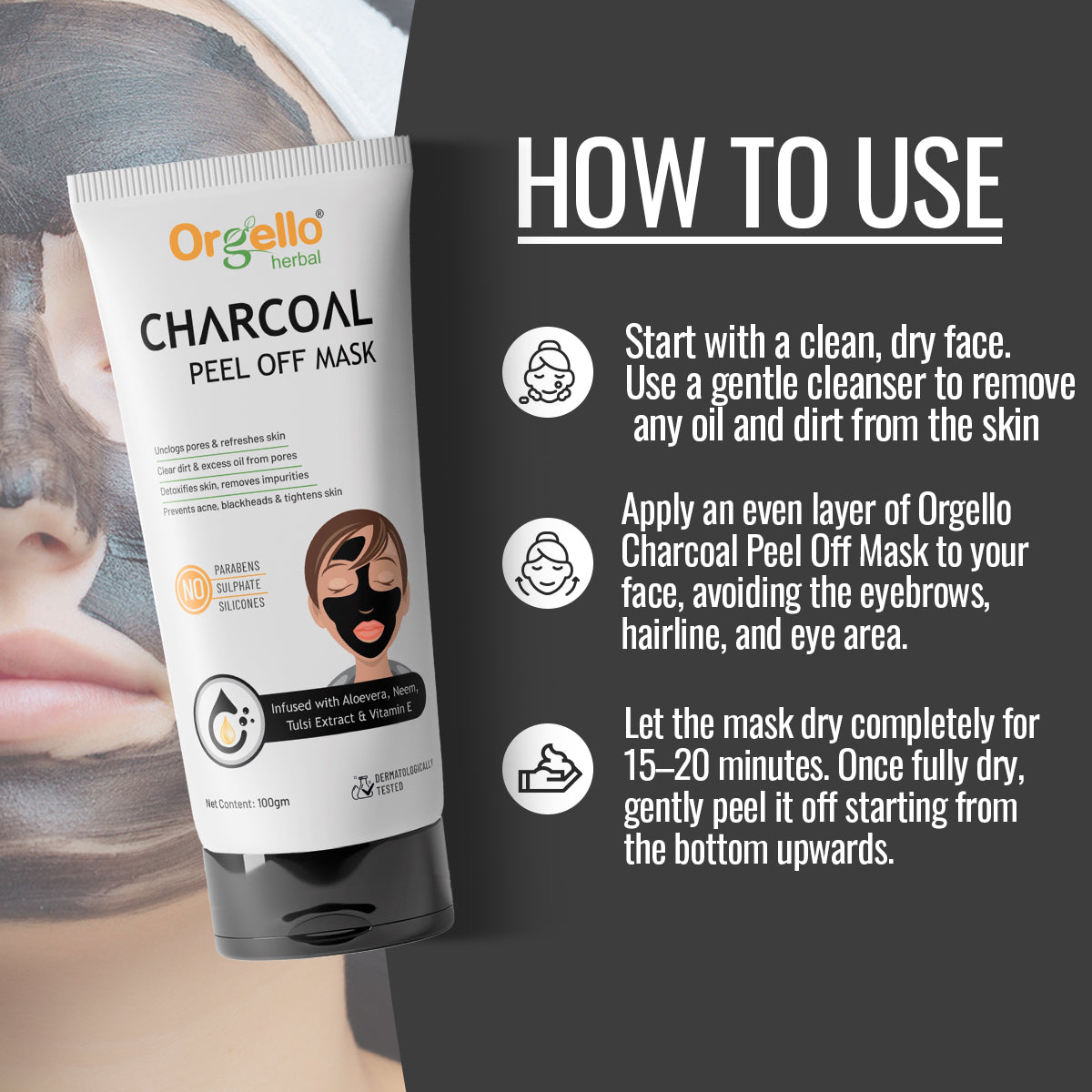 Charcoal Peel off Mask - 100g