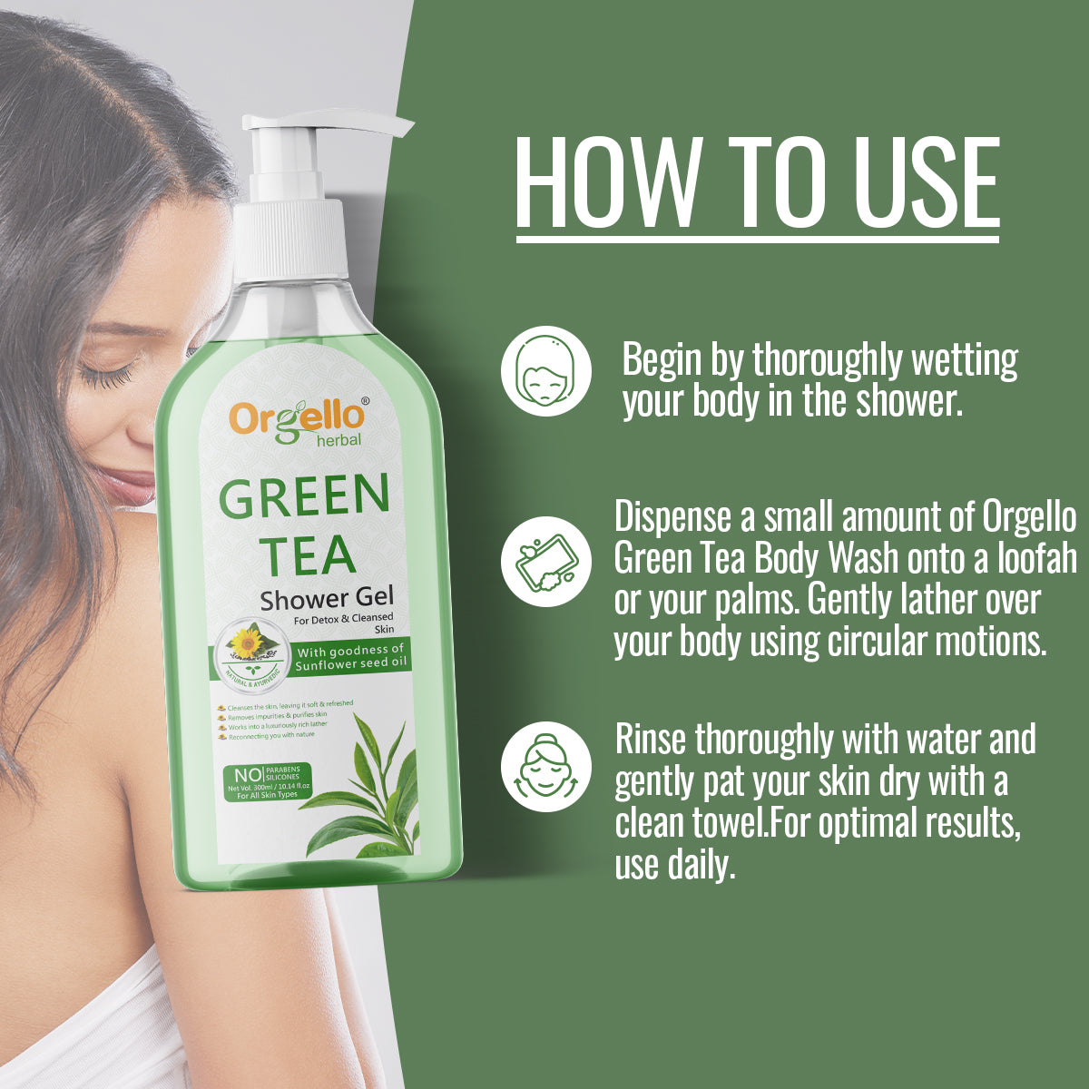 Green Tea Shower Gel - 300ml