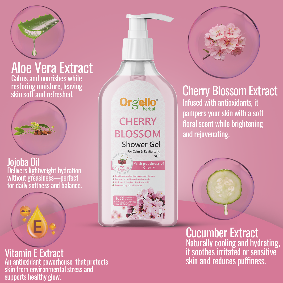 Cherry Blossom Shower Gel - 300ml