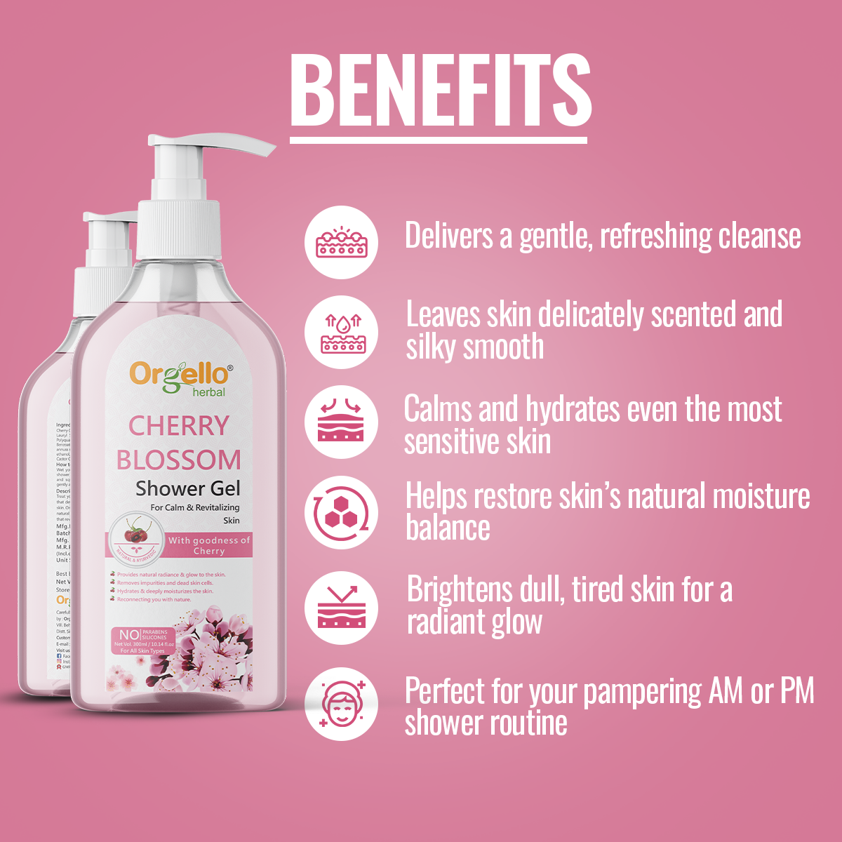 Cherry Blossom Shower Gel - 300ml