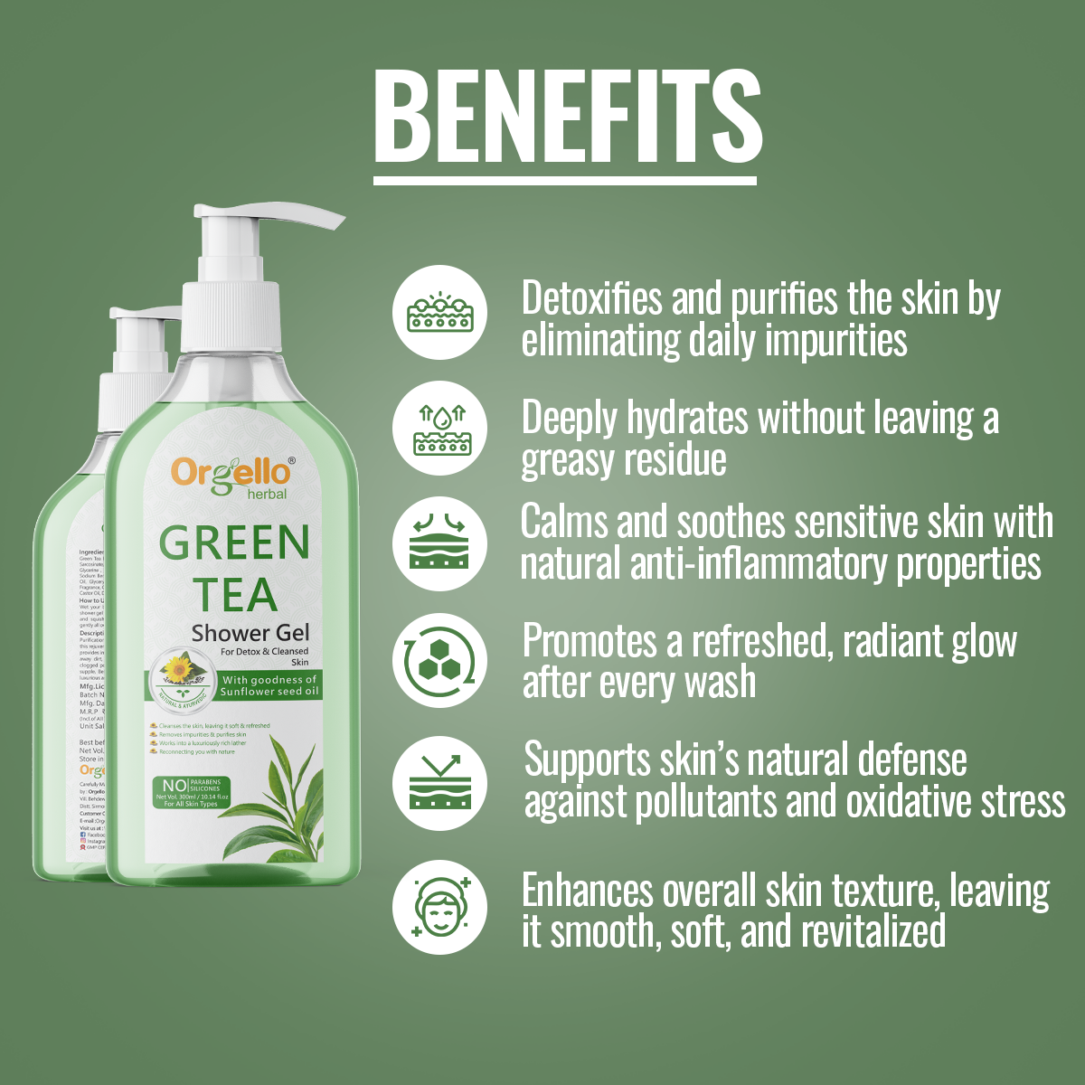 Green Tea Shower Gel - 300ml