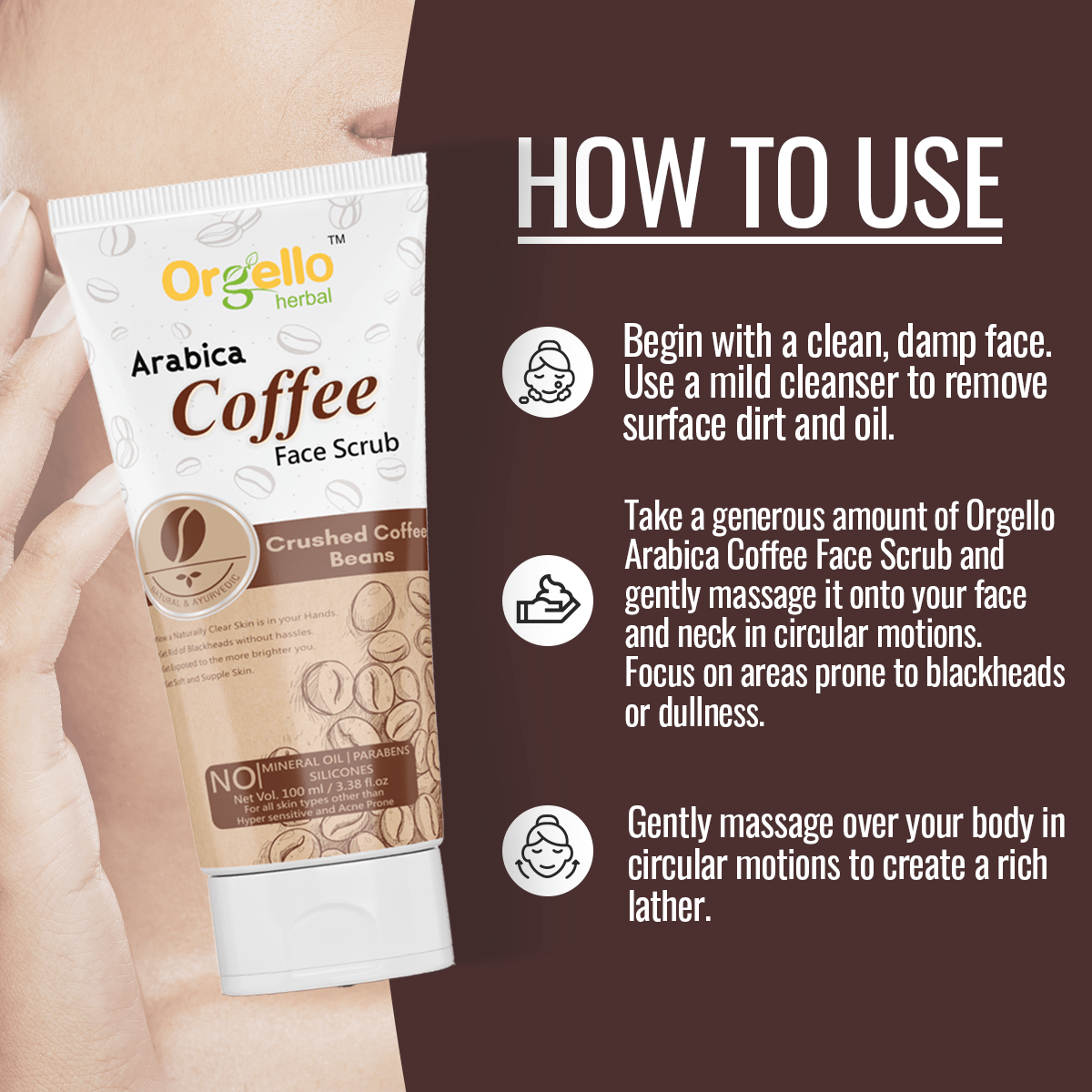 Arabica coffee Face Scrub - simple