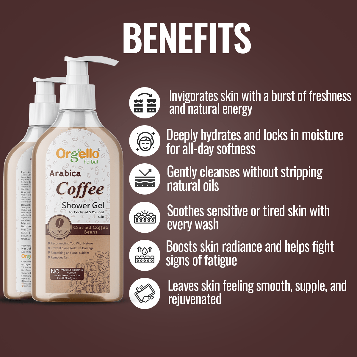 Arabica Coffee Shower Gel - 300ml - simple