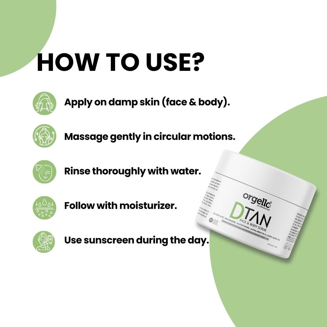 DTAN Face and Body Scrub - simple