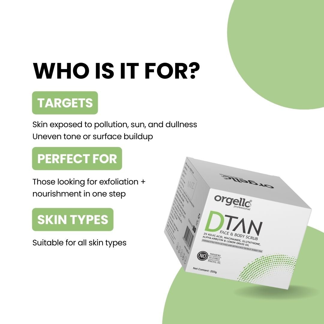 DTAN Face and Body Scrub - simple