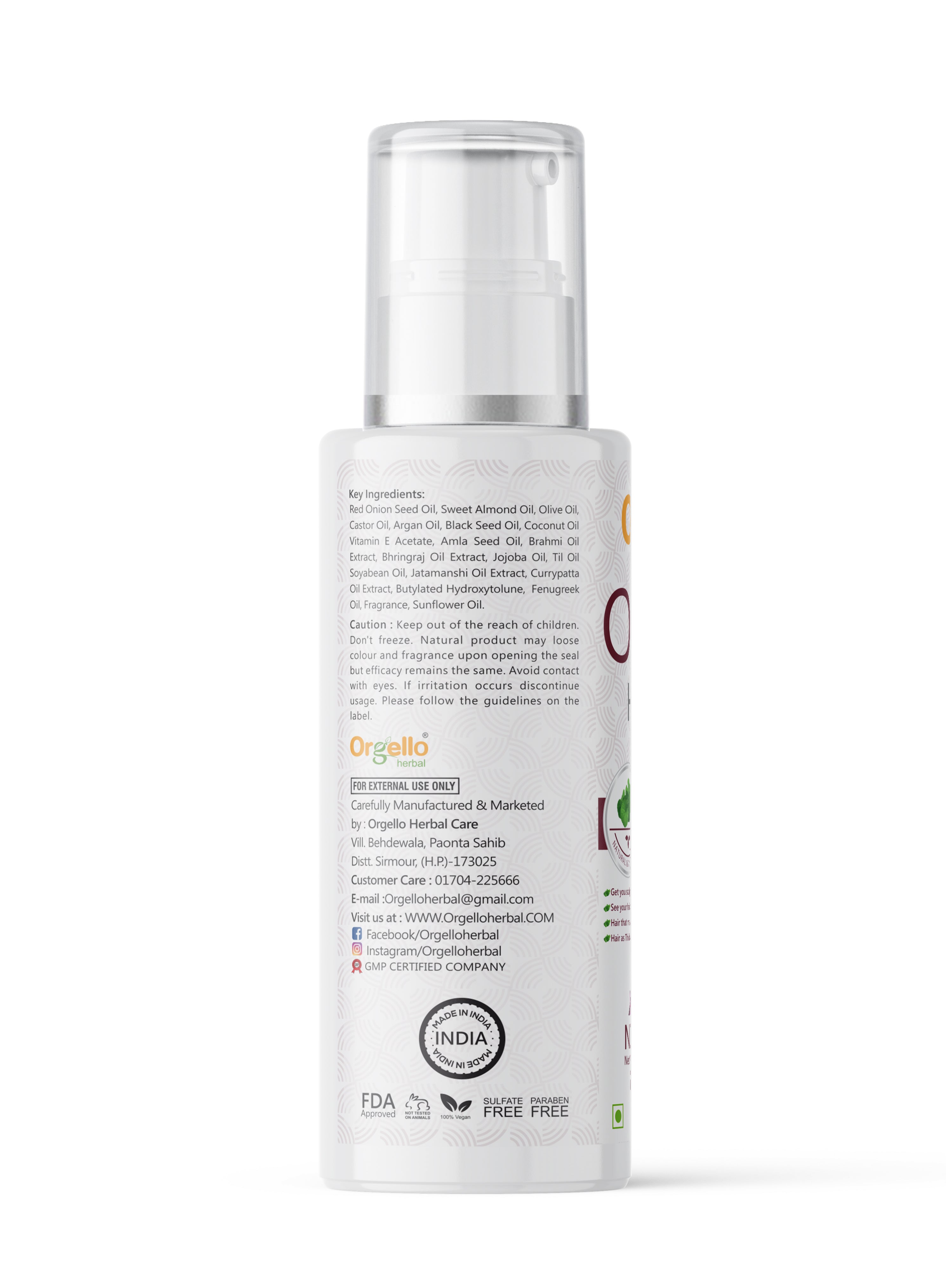 Onion Hair Oil with Vitamin E - 200ml