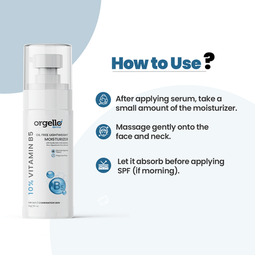 Orgello Derma 10% Vitamin B5 Moisturizer – Hydrate, Soothe and Strengthen Skin