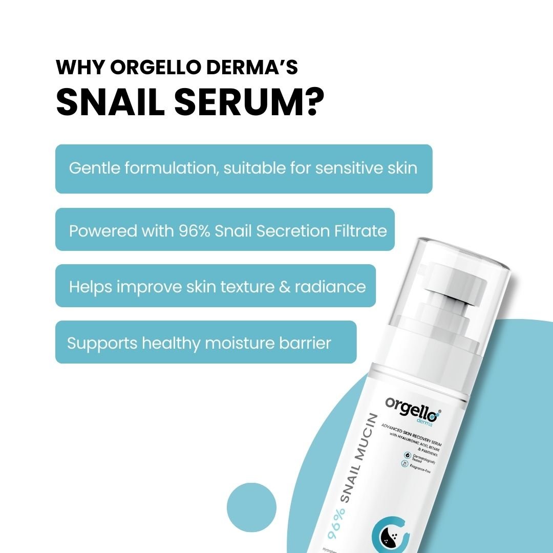 Orgello Derma 96% Snail Mucin Advanced Skin Recovery Serum - simple