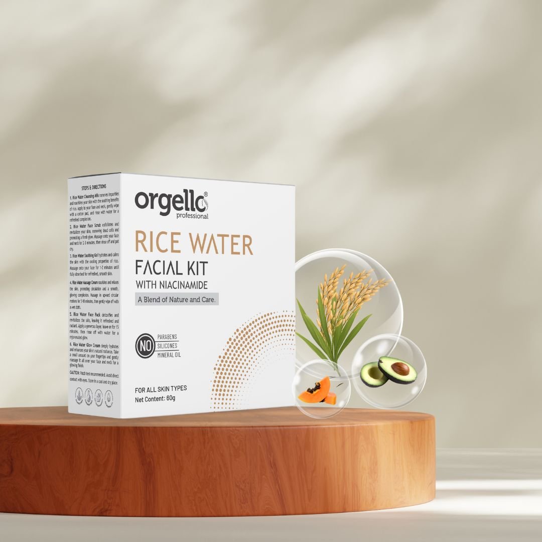 Orgello Professional Rice Water Facial Kit with Niacinamide - simple
